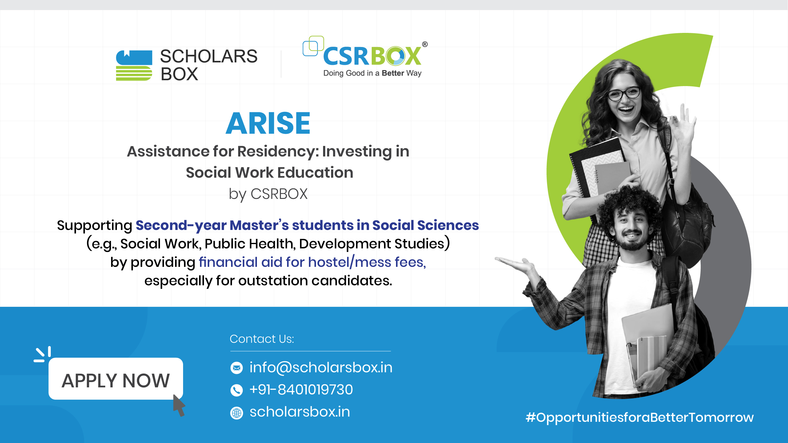 CSRBOX Launches ARISE Scholarship to Support Masters Students in Social Sciences